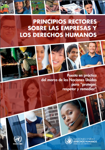 Esta guía presenta las acciones que deben desarrollar Estados en materia de respeto, protección y cumplimiento de los derechos humanos, así como el papel de las empresas como órganos de la sociedad que deben cumplir con las leyes y respetar los derechos humanos.