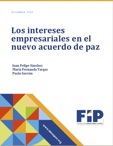 Portada Los intereses empresariales en el nuevo acuerdo de paz