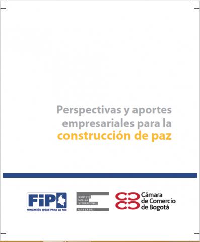 Portada Perspectivas y aportes empresariales para la construcción de paz